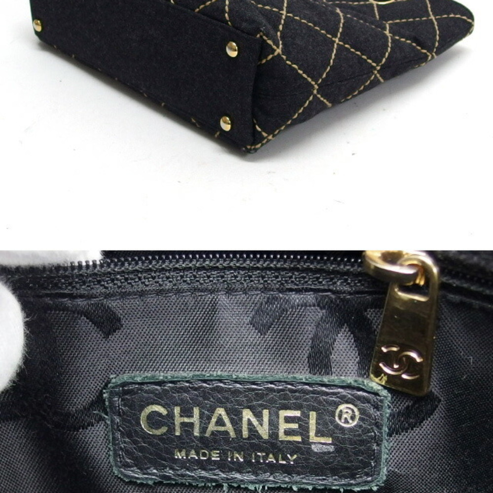 CHANEL Black Logo Shoulder Bag - Picture 4 of 11